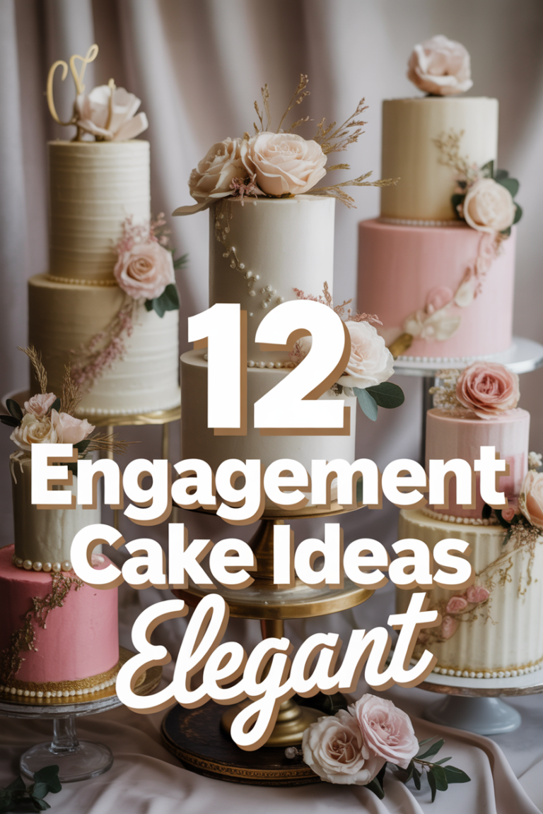 💍 12 Engagement Cake Ideas Elegant