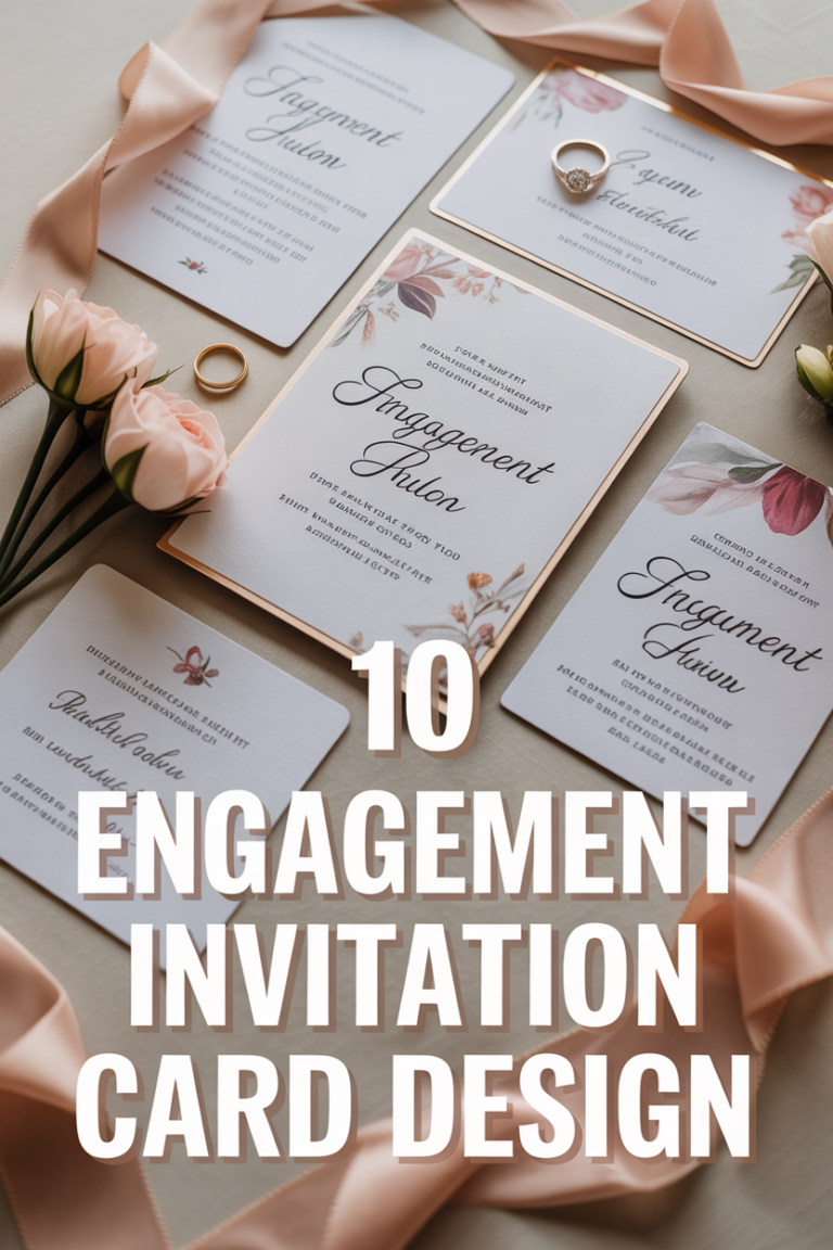 💍 10 Engagement Invitation Card Design