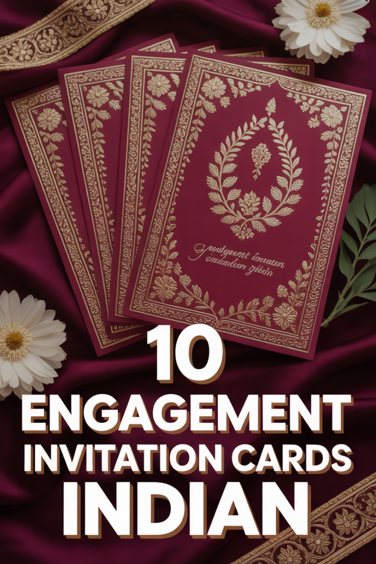 💍 10 Engagement Invitation Cards Indian
