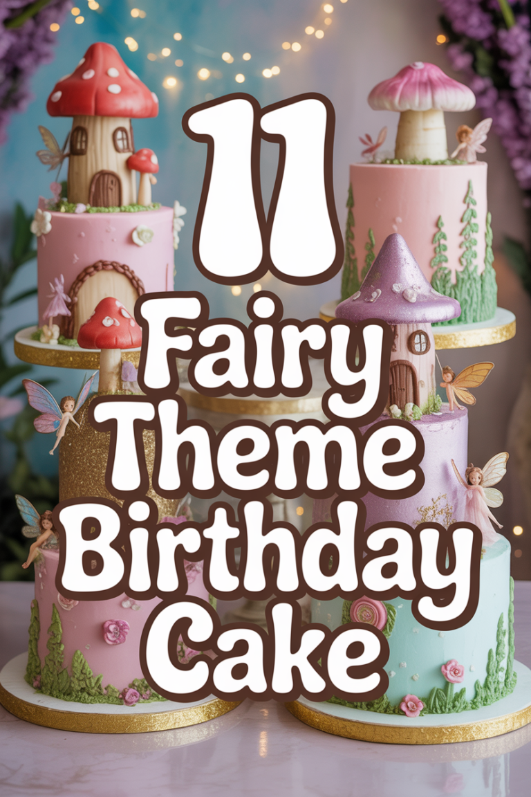 ✨ 11 Fairy Theme Birthday Cake