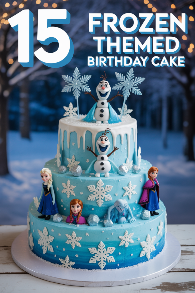 ❄️ 15 Frozen Themed Birthday Cake