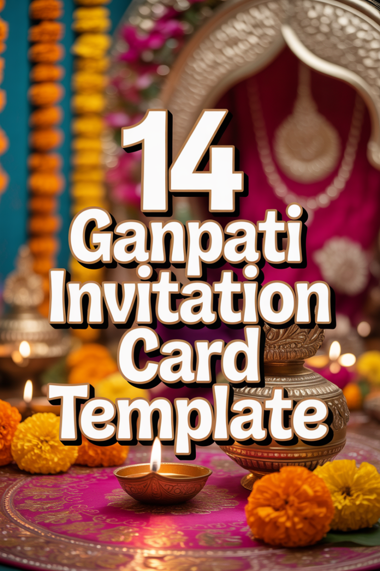 🐘 14 Ganpati Invitation Card Template