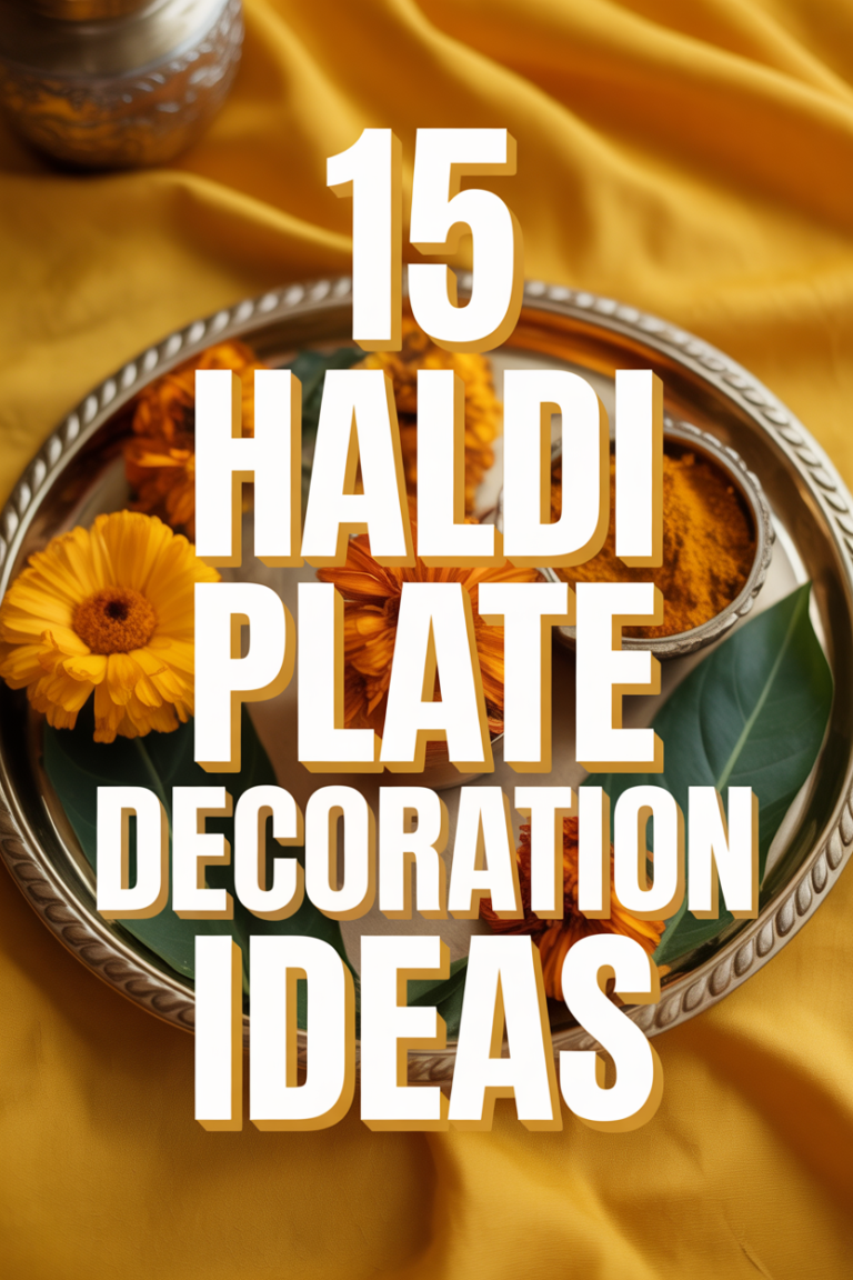 🌼 15 Haldi Plate Decoration Ideas