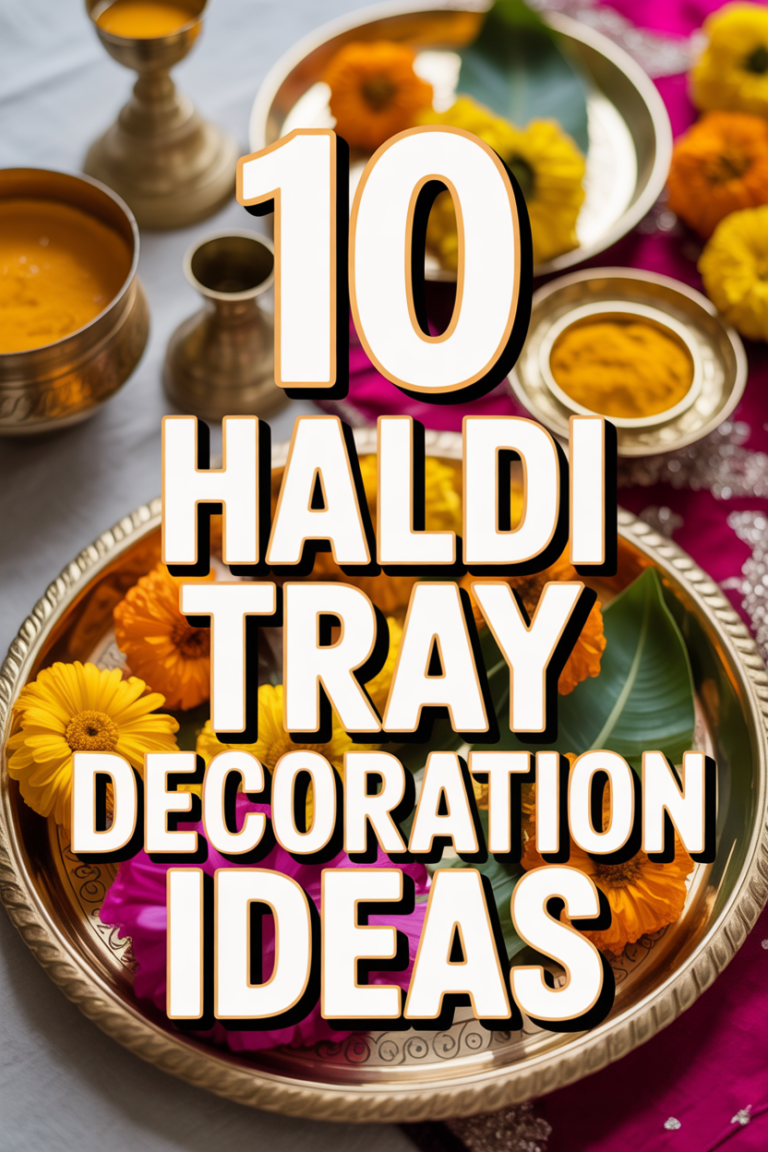 💛 10 Haldi Tray Decoration Ideas