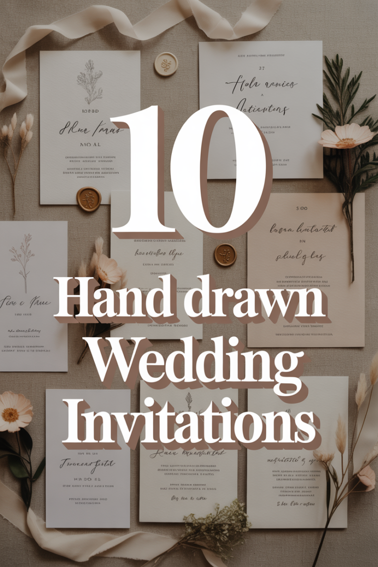 ✍️ 10 Hand Drawn Wedding Invitations