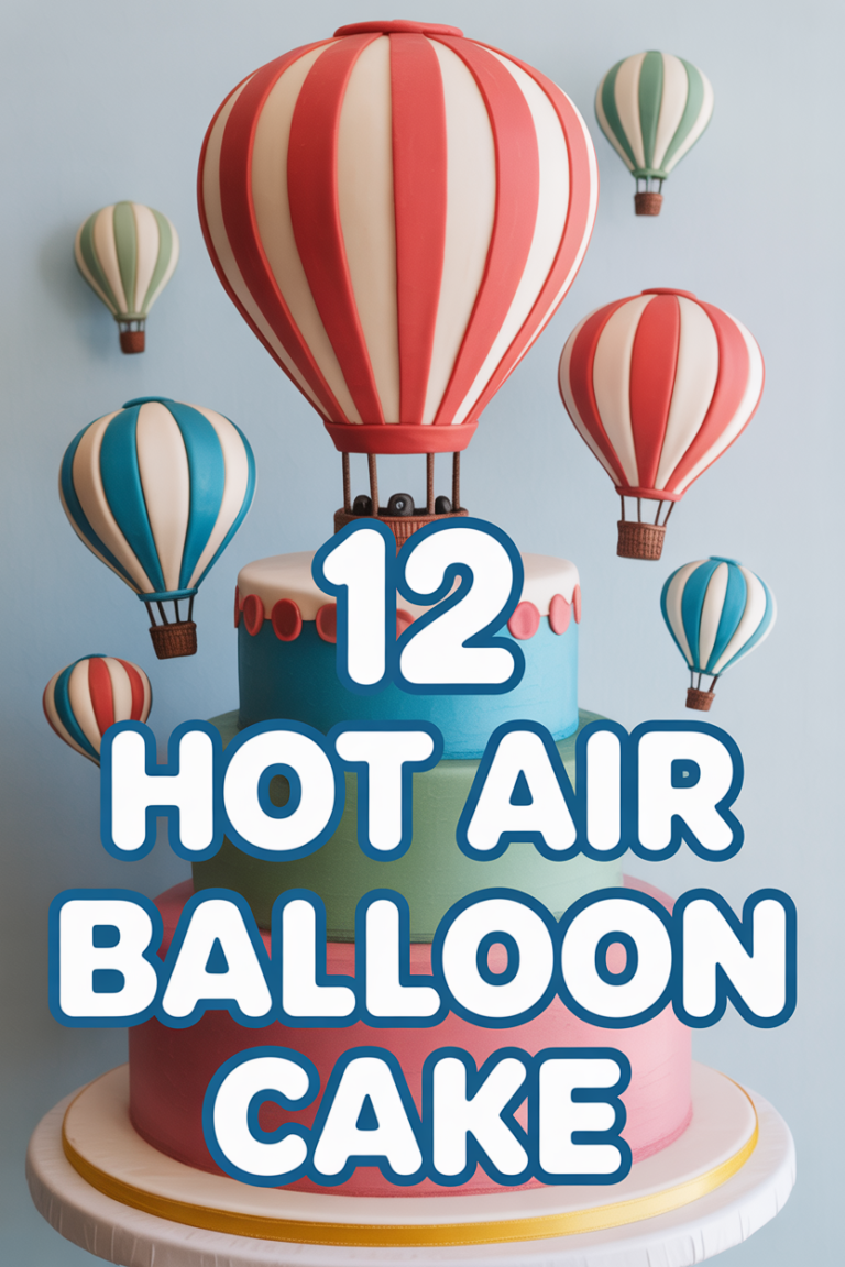 🎈 12 Hot Air Balloon Cake