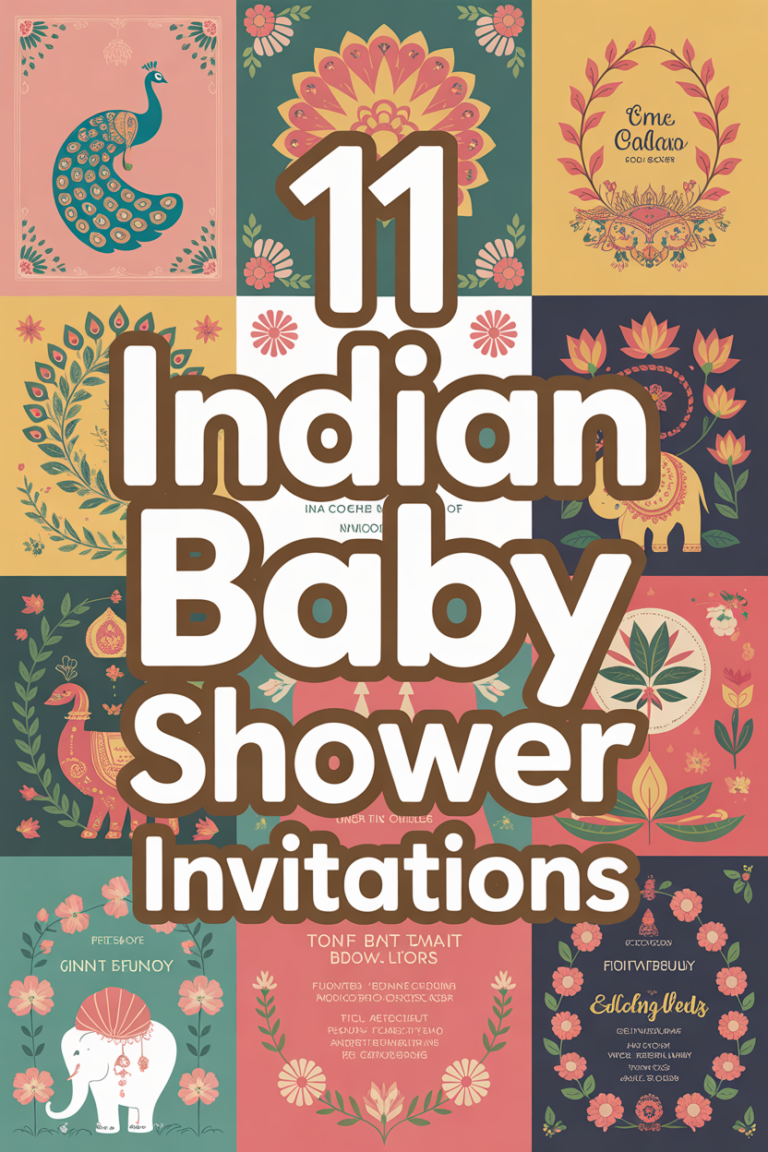 👶 11 Indian Baby Shower Invitations