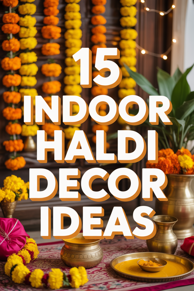 ☀️ 15 Indoor Haldi Decor Ideas