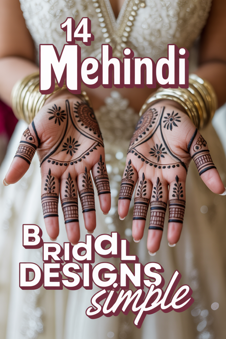 🌿 14 Mehindi Bridal Designs Simple