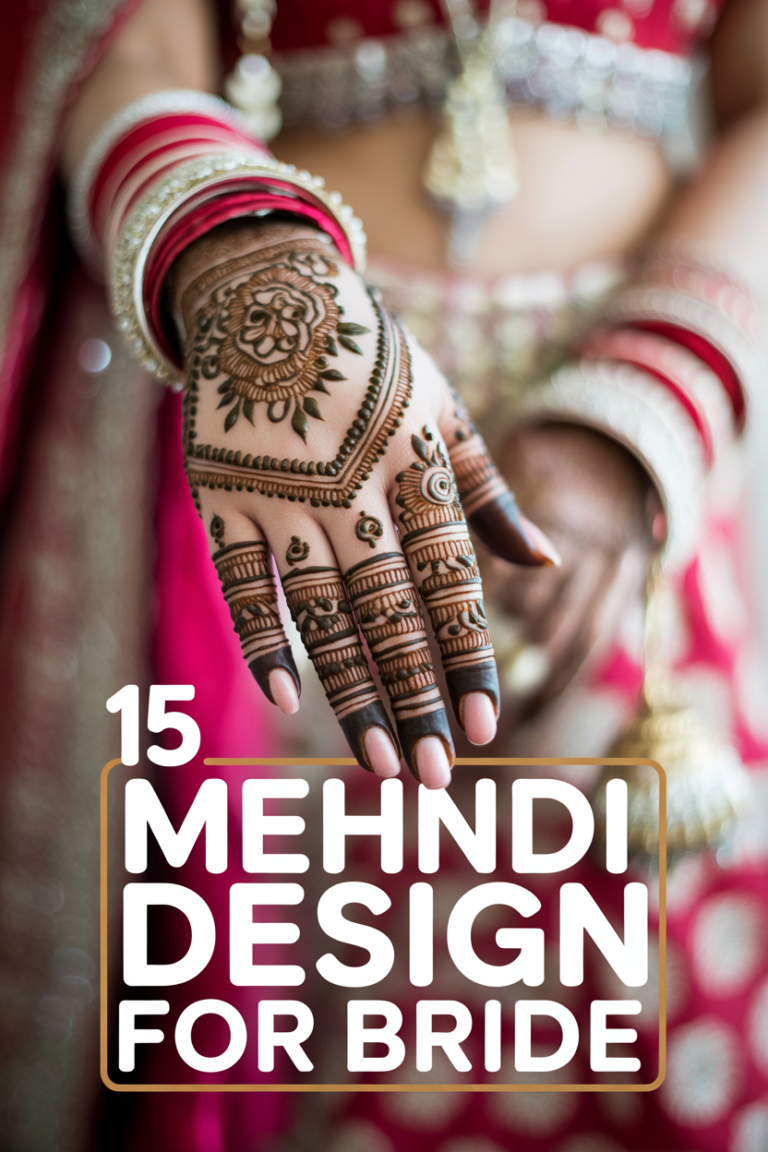 🌿 15 Mehndi Design For Bride