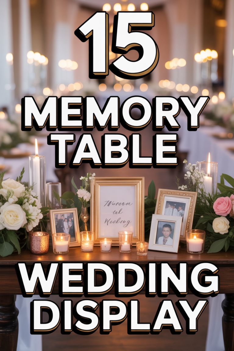 📸 15 Memory Table Wedding Display