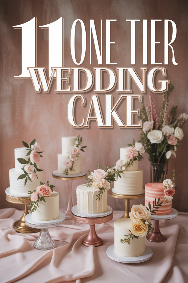 🎂 11 One Tier Wedding Cake