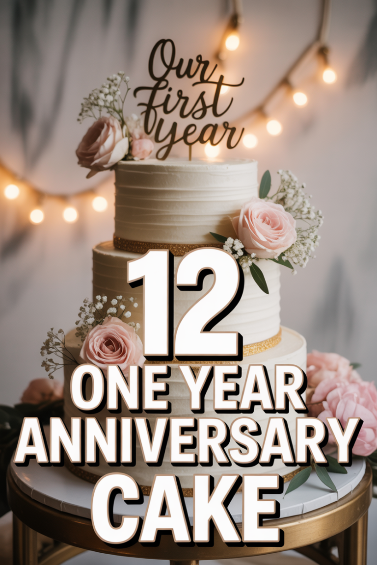 🎂 12 One Year Anniversary Cake