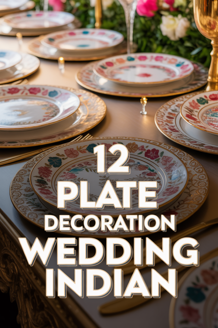 ✨ 12 Plate Decoration Wedding Indian