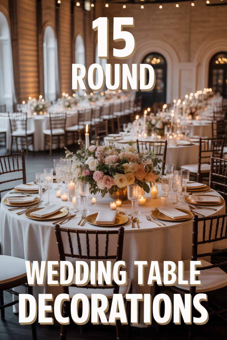✨ 15 Round Wedding Table Decorations