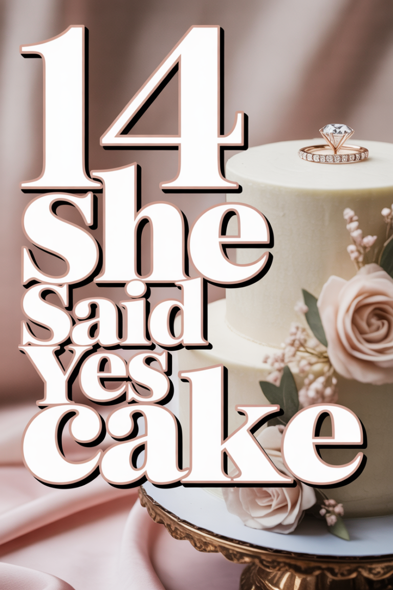 💍 14 She Said Yes Cake