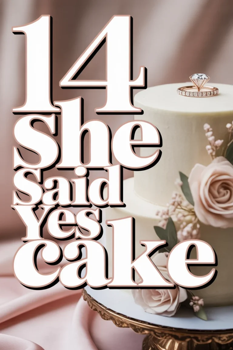 💍 14 She Said Yes Cake