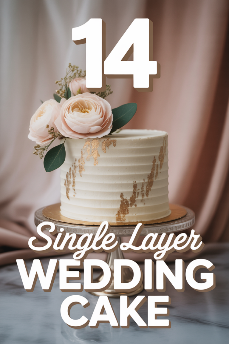 🍰 14 Single Layer Wedding Cake