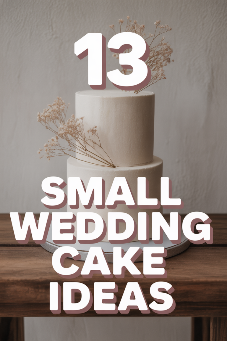 🍰 13 Small Wedding Cake Ideas