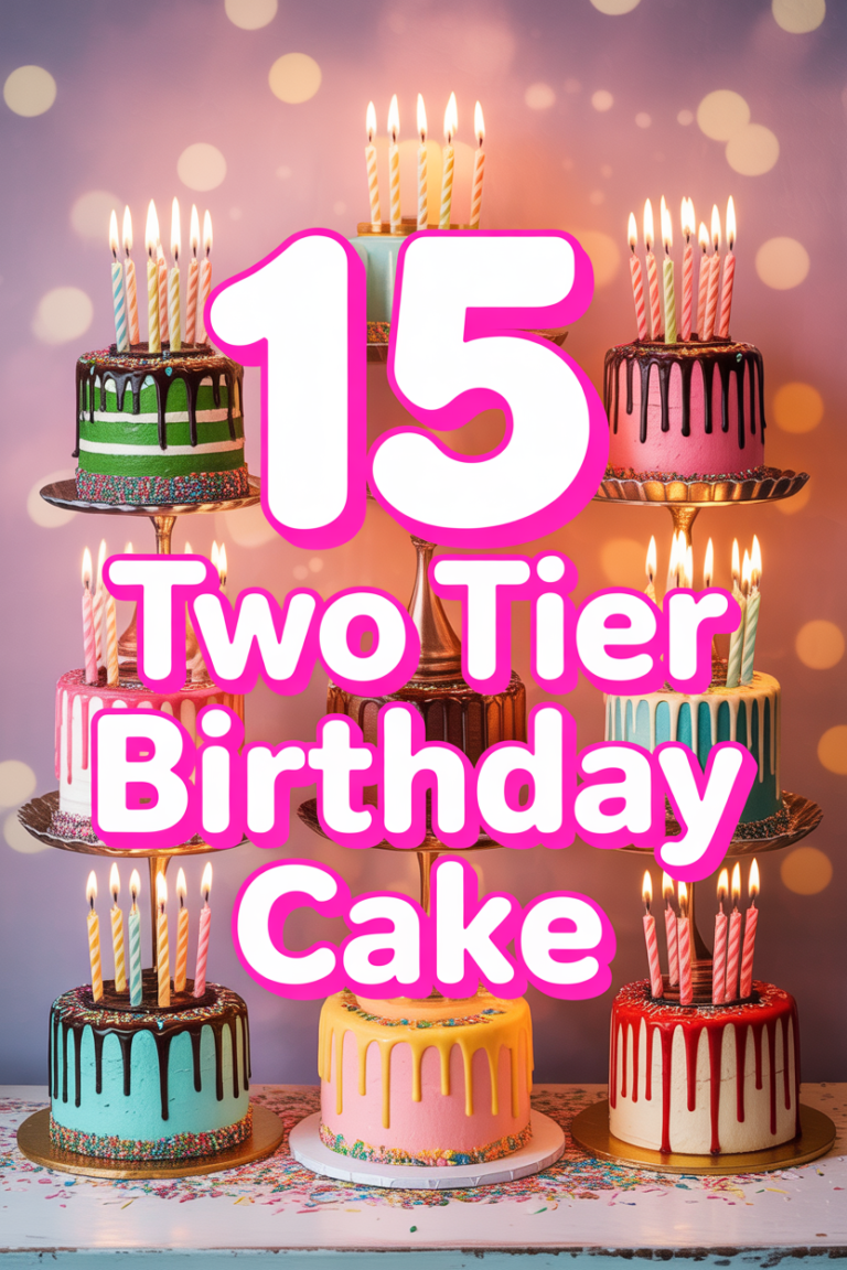 🎂 15 Two Tier Birthday Cake