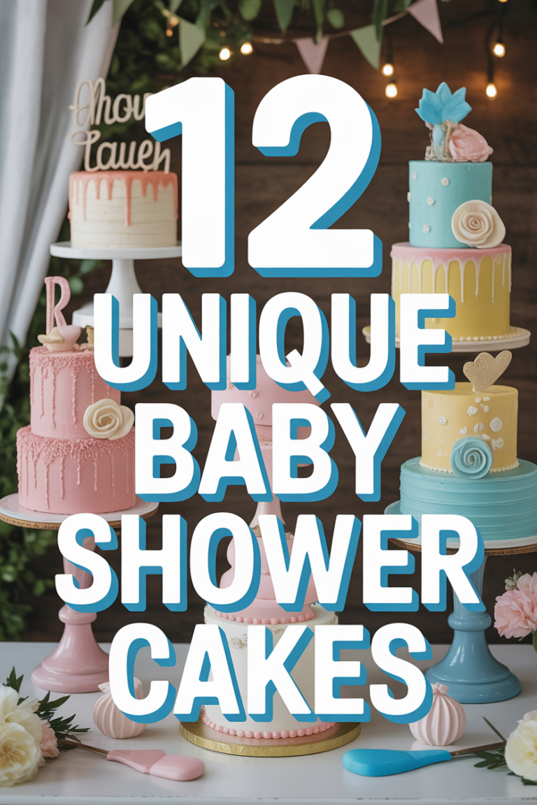 🍼 12 Unique Baby Shower Cakes