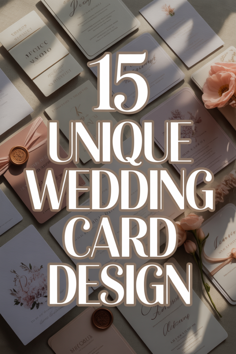💌 15 Unique Wedding Card Design