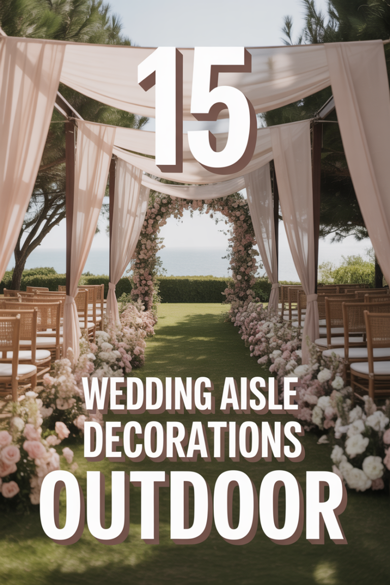 🌸 15 Wedding Aisle Decorations Outdoor