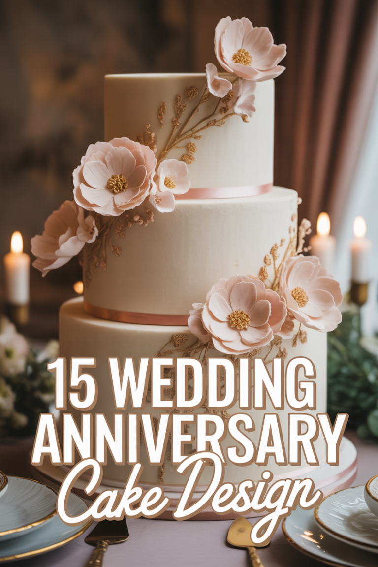 🎂 15 Wedding Anniversary Cake Design