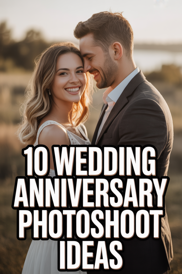 ❤️ 10 Wedding Anniversary Photoshoot Ideas