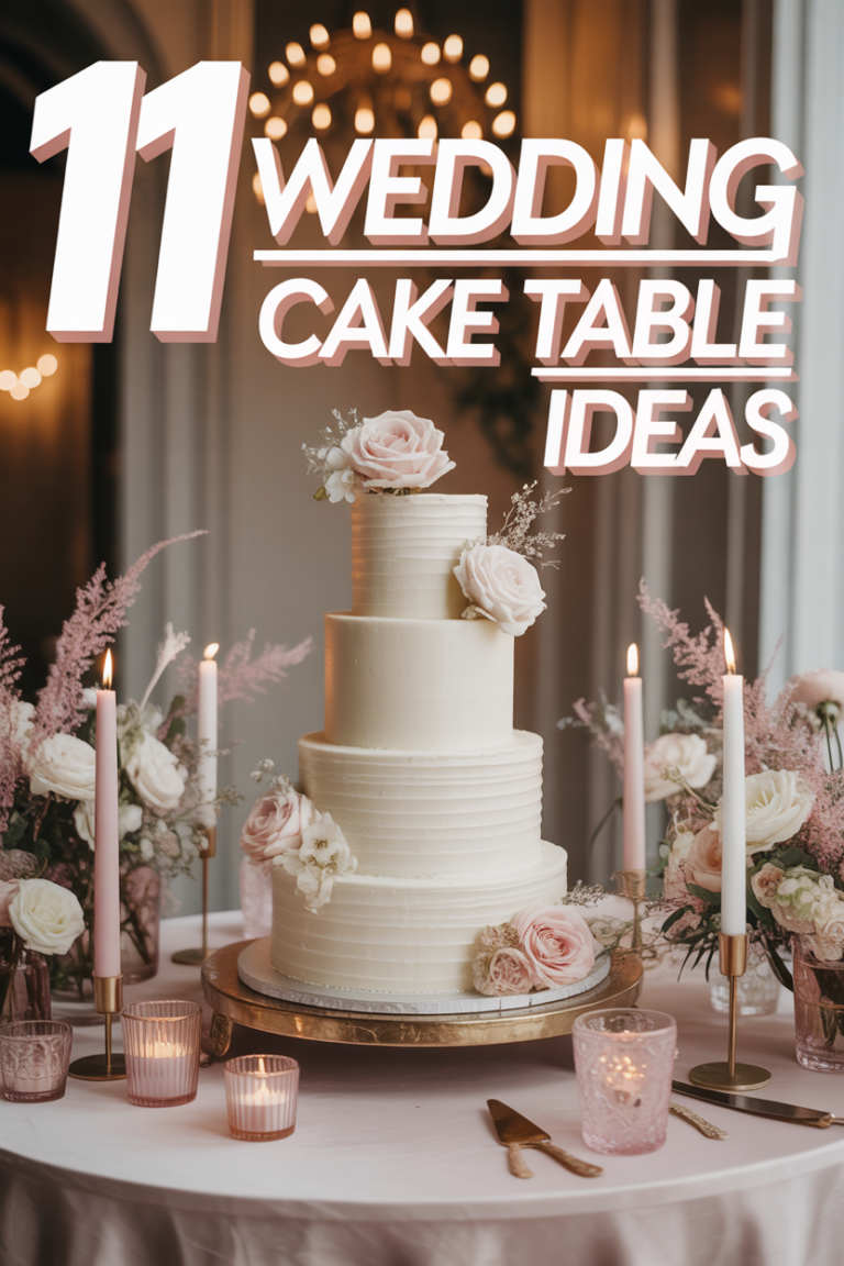 🍰 11 Wedding Cake Table Ideas