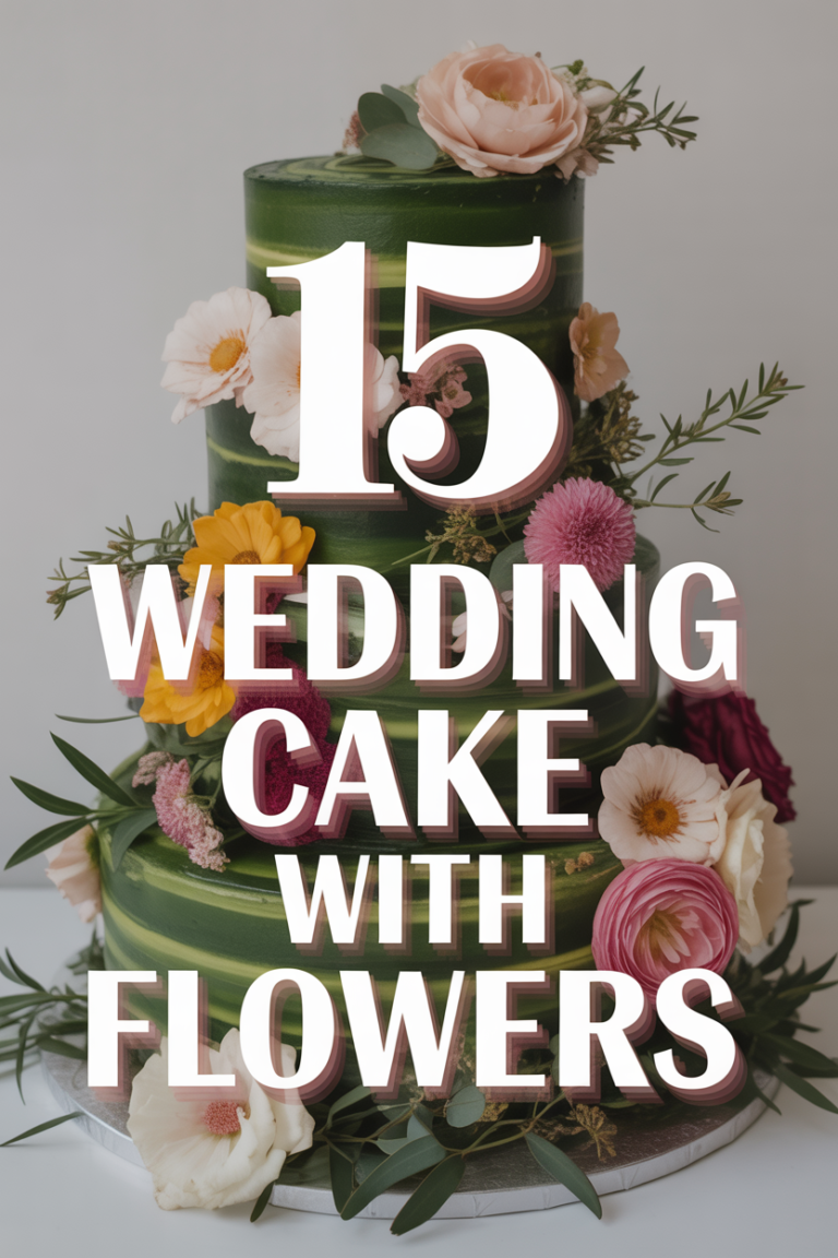 🎂 15 Wedding Cake With Flowers