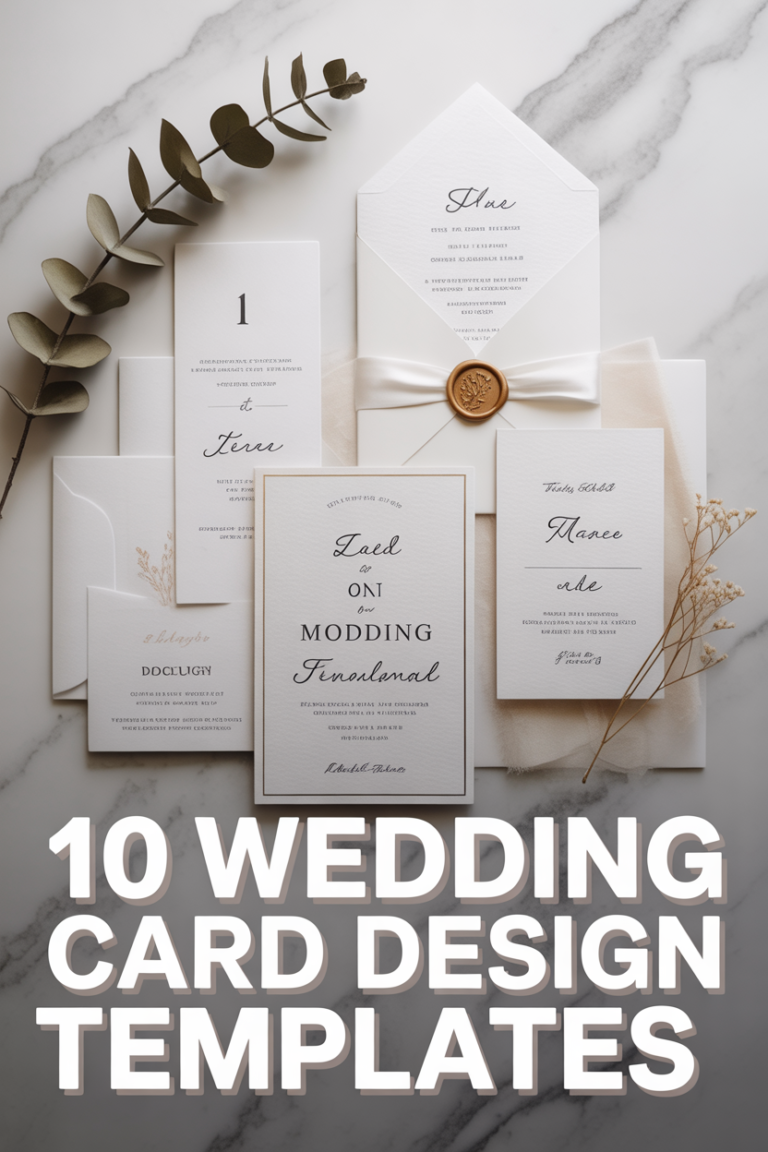 💌 10 Wedding Card Design Templates