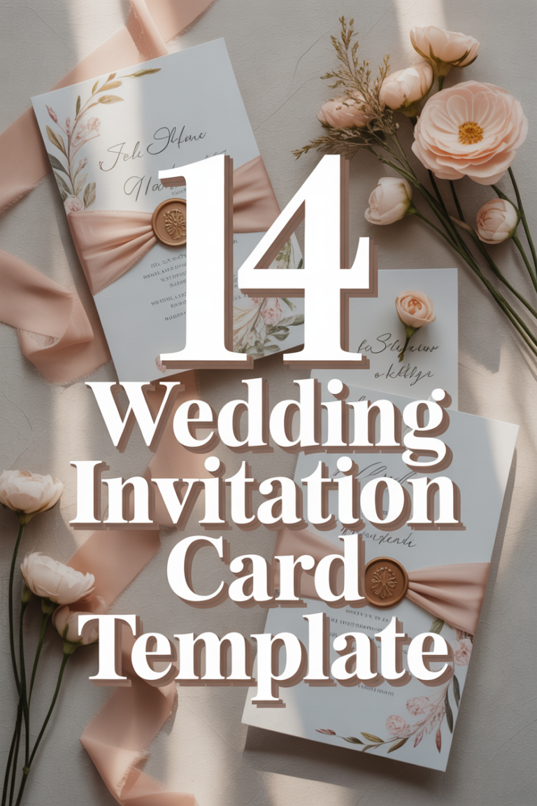 💌 14 Wedding Invitation Card Template