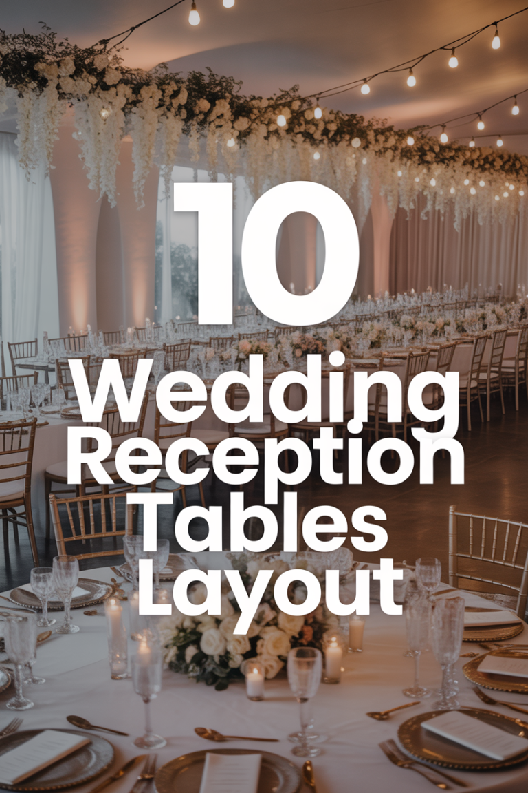 🎉 10 Wedding Reception Tables Layout