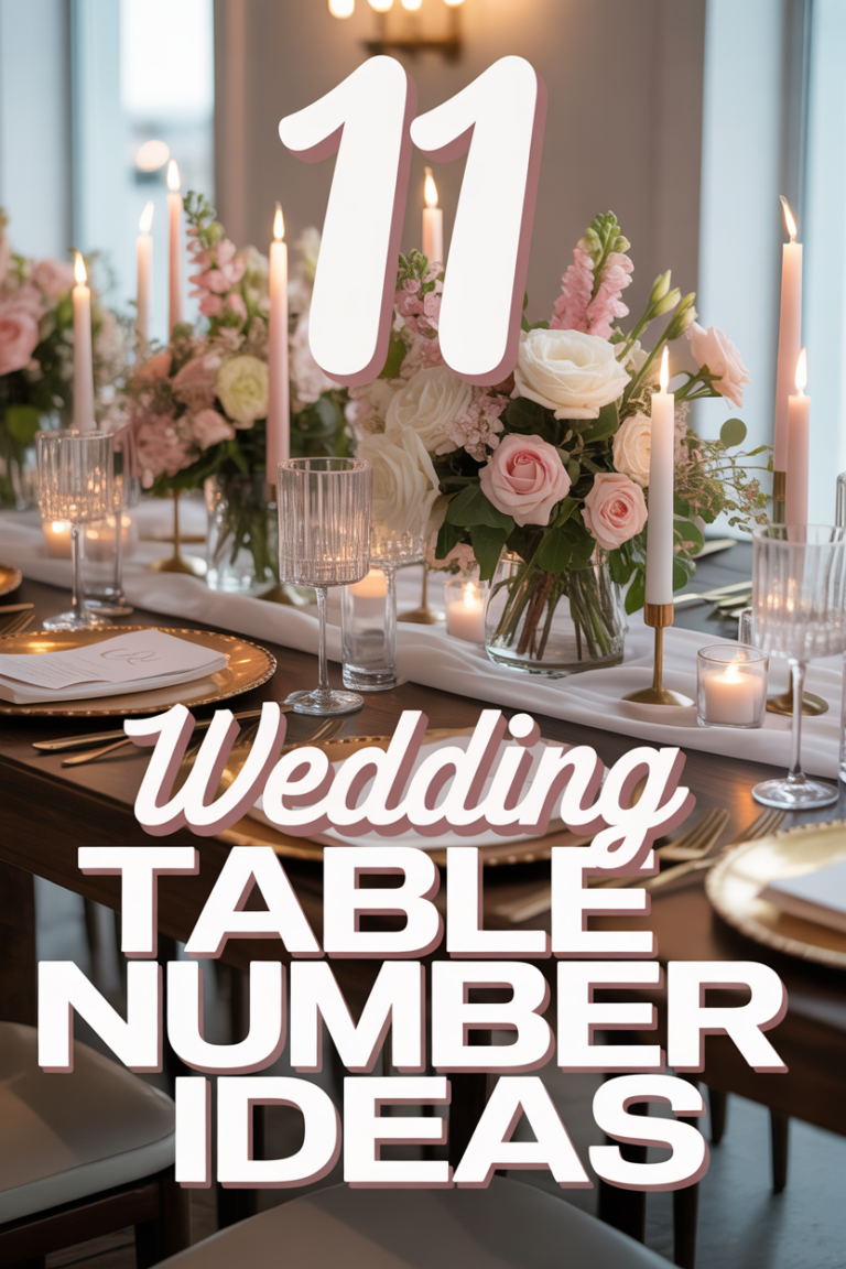 🥂 11 Wedding Table Number Ideas