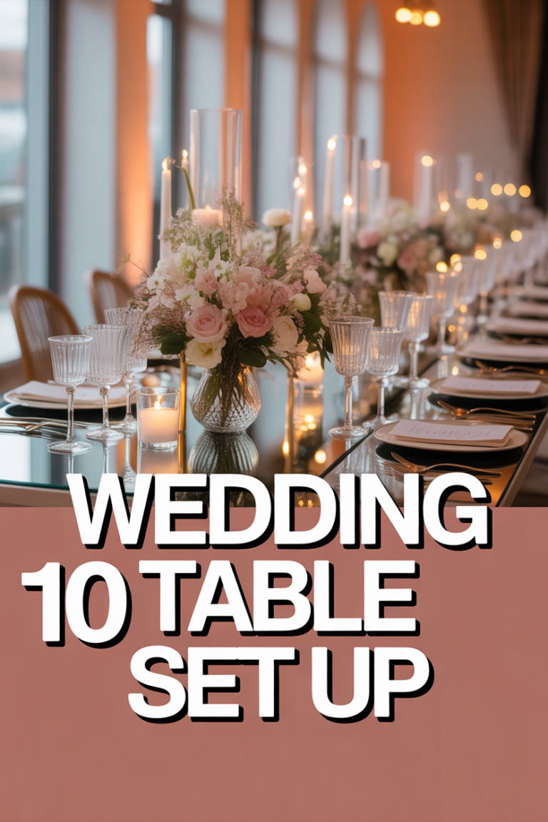 🥂 10 Wedding Table Set Up