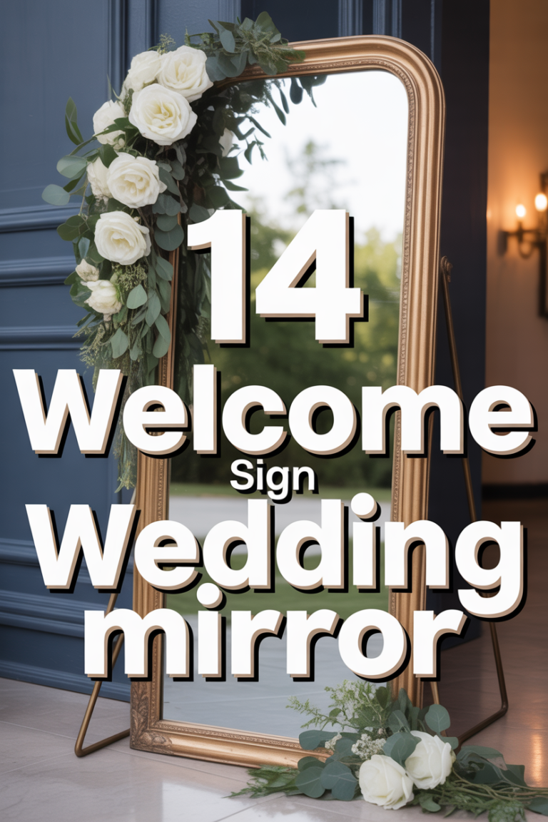 🪞 14 Welcome Sign Wedding Mirror