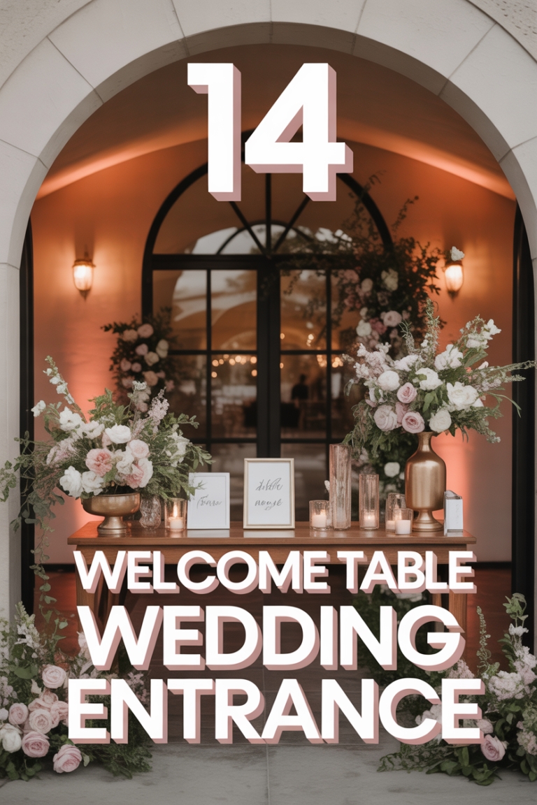 💖 14 Welcome Table Wedding Entrance