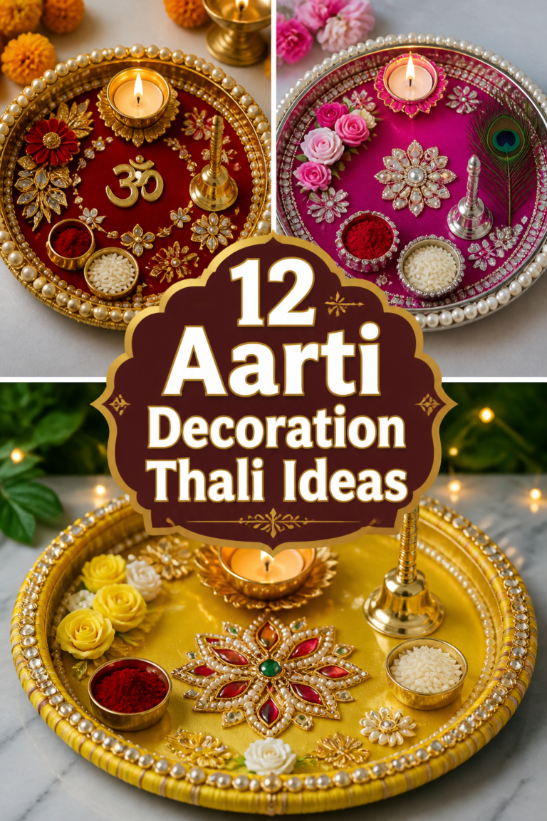 🪔 12 Aarti Decoration Thali Ideas