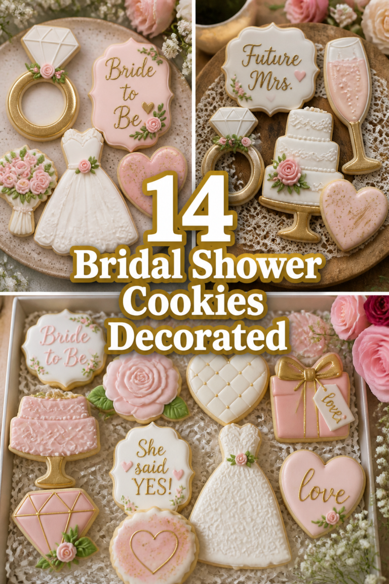 💍 14 Bridal Shower Cookies Decorated