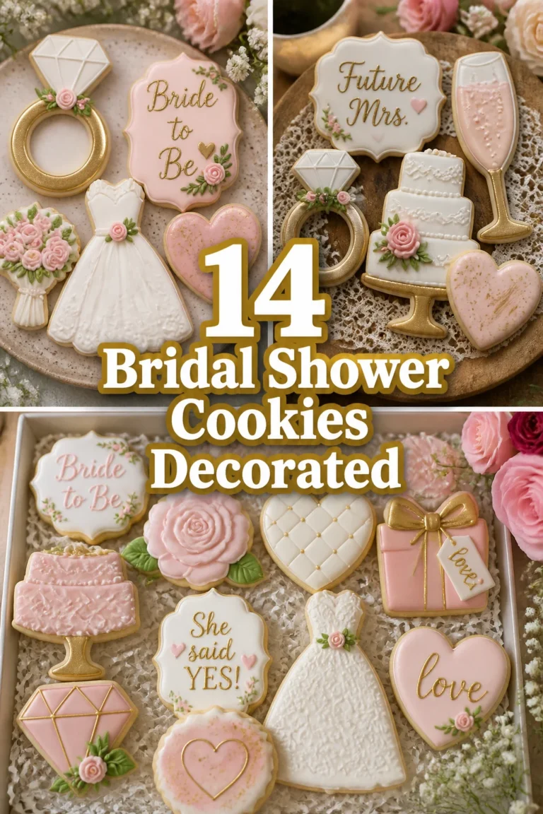 💍 14 Bridal Shower Cookies Decorated