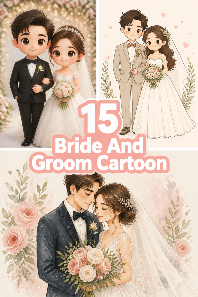 💍 15 Bride And Groom Cartoon
