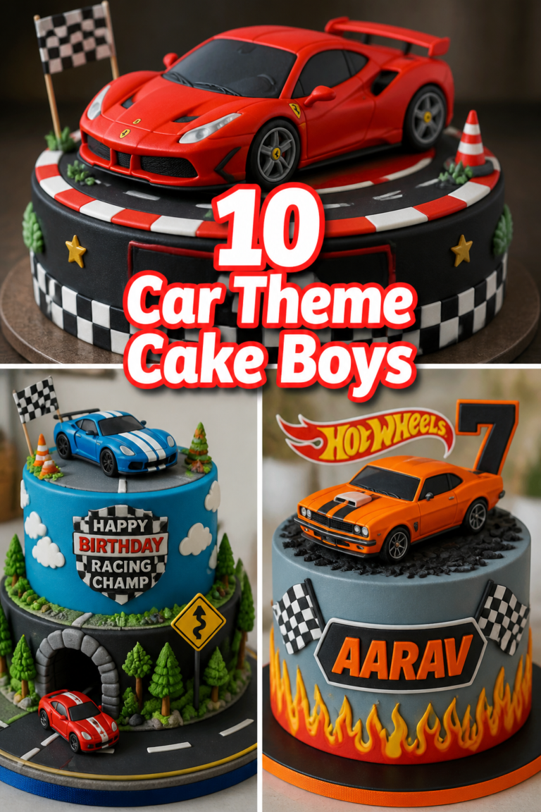 🏎️ 10 Car Theme Cake Boys