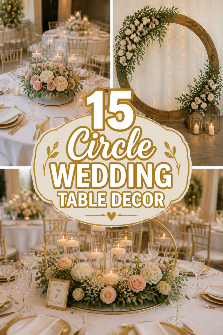 💍 15 Circle Wedding Table Decor