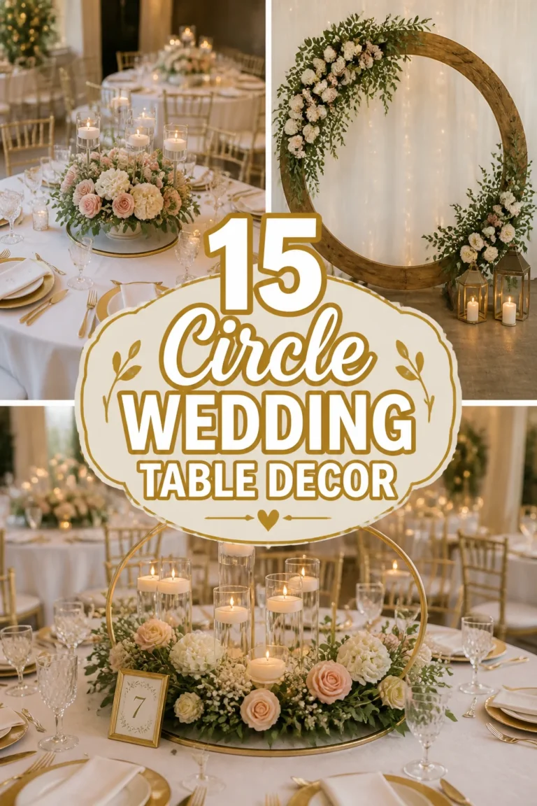 💍 15 Circle Wedding Table Decor