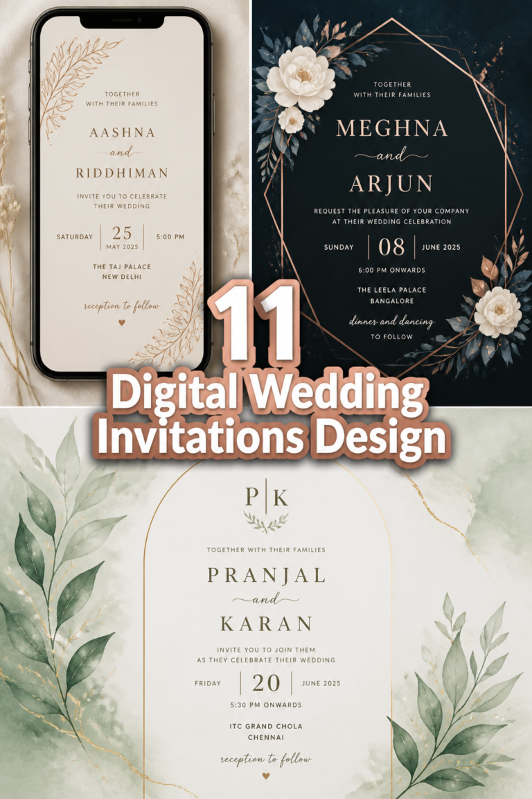 💌 11 Digital Wedding Invitations Design