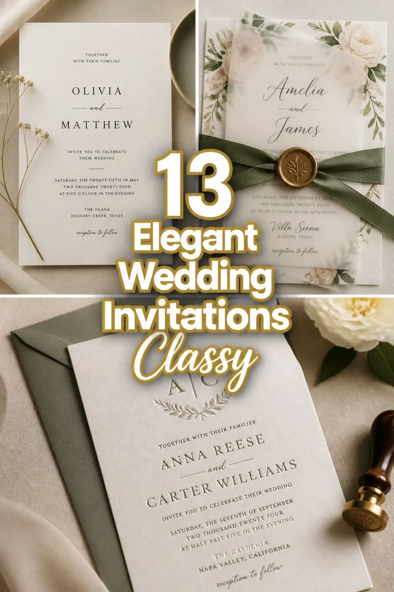 💌 13 Elegant Wedding Invitations Classy