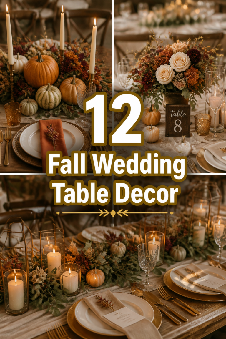 🍂 12 Fall Wedding Table Decor