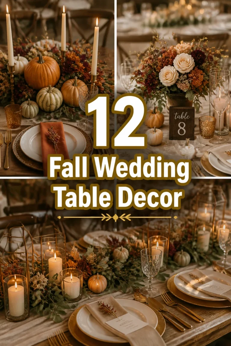 🍂 12 Fall Wedding Table Decor
