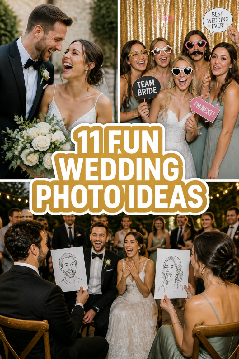 📸 11 Fun Wedding Photo Ideas